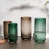 Vasi Nordic Serie U Vaso a colonna romana Striscia verticale Semplice soggiorno Tavolo da pranzo Ornamenti floreali per la casa