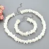 Chokers 2022 Bohemian Natural Puka Shell White Color Oregelbundet Chip Choker Halsband för kvinnliga män krage de moda Kolye292e