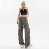 Jeans pour femmes Baggy Boyfriend Cargo Adolescentes Tendances de la mode Hip Hop Streetwear Femmes Loose Fit Denim Pantalons Vêtements décontractés américains