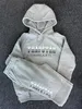 Hoodie Trapstar voller Trainingsanzug Regenbogen Handtuch Stickerei Dekodierung Kapuze Sportbekleidung Männer und Frauen Sportbekleidung Anzug Reißverschluss Hose Größe XL