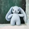 Poupées en peluche mignon tricoté bébé peluche lapin jouet dessin animé à la main lapin jouets né poignée enfant début dormir douche cadeaux 231013