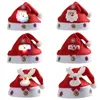 Chapéus de festa Natal LED Chapéu Ano Bonito Crianças Adultos Cap Navidad Crianças Menina Chapéu Ano Traje Papai Noel Xmas Winter Gift Decor 231013