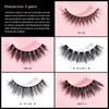 Faux cils Jessup Faux cils 5 paires Faux cils naturel oeil de chat cils moelleux vaporeux court Volume réutilisable Faux vison cils FE502 231012