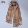 Lenços marca de luxo real lã homens cachecol inverno cashmere unisex foulard masculino pashmina xale borla bufandas hombre echarpe 231012