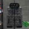 Gilets pour hommes marque coréenne vendre hommes gilet d'hiver vers le bas hommes gilet décontracté vestes sans manches mâle à capuche 231012