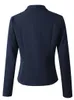 Damenanzüge Blazer ZOGAA Anzug Damenmode Langarm Strickjacke Jacke Einfarbig Revers Schlank Damen Top Baumwollblazer S-XXL 231013