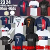 Koszulki piłkarskie mbappe 23 24 dom na zewnątrz 2023 2024 di Maria Wijnaldum Sergio Ramos Hakimi Fourth Maillots de Football Men Kits Kits Sock