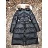 Parkas pour femmes dames longue doudoune nouveau à capuche décontracté chaud 2023 blanc canard mode col de fourrure femme manteau hiver polyvalent Feminina