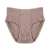 Men's Briefs 100% Natural Silk Knit Mens Bikini Underwear Mid Waist Panties Size US M L XL264s