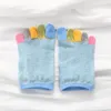Women Socks Cotton Anti-slip Sweaty Invisible 5 Fingers Toe Ankle Boat
