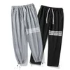 Sweatpants Men's Spring and Autumn Pure Cotton Pants Tidy Loose Men's Pants Four Bars Casual Leggings Men's Pants