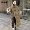 Women's Trench Coats Women Casual Sweet Long Sleeve Single Breasted Super Parkas 2023 Winter Oversized Outerwear Jacket Warm Thick Solid