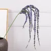 Dekorativa blommor 115 cm Wisteria Fruit Fake Rottan Window Decor Home Wedding Cockcomb Artificial Floral Hanging Vine Takblomma