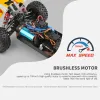 WLTOYS 144010 144001 75 km/h 2.4G RC bilborstlös 4WD Electric High Speed ​​Off-Road Remote Control Drift Toys for Children Racing