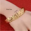 24K Golden Brief Shinning Star Gold Color Adjustable Bangles Bracelet Jewelry222Q