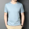 T-shirts pour hommes MRMT 2023 Marque T-shirt à manches courtes en coton mercerisé Casual Jeunes vêtements ronds d'âge moyen