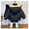 Jackets Winter Plus Velvet Coats Baby Boys Thick Warm Cotton Jacket Teenager Clothes Fashion Kids Parka Outerwear 310 Years 231013