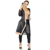 Lange damesjurk Damesjurk en legging Dames Dames Trenchbroek Shirt Grote schommel Lange blouse Tweedelige rok Clubkleding