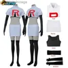 Tema traje anime equipe foguete jessie sashi james kojirou halloween cosplay vem conjunto completo jogo anime acessórios para unisex adultol231013