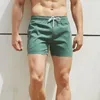 Herenshorts Wit Atletische herentraining Skinny 3-delig zweet Effen kleur Verschillende kleuren beschikbaar