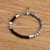 Link Armbanden Mode Tijgeroog Verstelbare Armband Voor Mannen 6mm Stenen Kralen Handstring Sieraden Geschenken