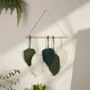 Tapissries Leaf Macrame Wall Hanging Boho Room Home Decor Woven Estetic Wall Tapestry Home Living Room Wedding Christmas Decoration Gift 231013