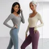 Completo da yoga Set patchwork intero da palestra Abbigliamento da palestra con schiena sportiva imbottita Pagliaccetti a manica lunga cava Tuta fitness 231012