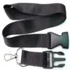 10st Popular Solid Black Neck Lanyard Strap Badge ID Löstagbar nyckelring Cell Holder New229a