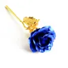 Декоративные цветы 24-каратная позолоченная фольга Роза для свадьбы Предлагает украшение на день рождения Золотой Флор Искусственный цветок Fleurs