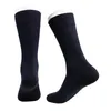 Men's Socks 5 Pairs/Lot For Men Blue Black Grey Women Cotton Soft Breathable Antibacterial Long Business Dress EU 39-48