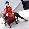 Maskottchen Kostüme 15 cm Spy X Familie Anya Anime Figuren Yor Forger Sitzendes Sofa Kawaii Action PVC Figur Desktop Dekoration Sammlung Puppe Spielzeug