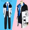 Themakostuum Spel Anime Blauw Archief Cosplay Kisaki Bovenkleding Qipao Windjack Handschoenen Pruik Hoofddeksels Pak Volledige set Halloween Carnaval ComeL231013