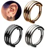 Boucles d'oreilles cerceau boucle d'oreille nez Multi crevaison bijoux vente en gros Segment anneau acier inoxydable 8mm 10mm