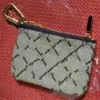 KEY POUCH Damier leather holds high quality famous classical designer women key holder coin purse small pu leather goods bag253b