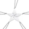 5 stücke Gute Familie Freundschaft Halskette Set fünfzackigen Stern Puzzle Hals Anhänger Mode Kreative Schmuck Zubehör Pe Necklaces245S