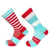 Sports Socks Calcetines Ciclismo Hombre Striped Polka Dot Cycling Socks Professional Sports Breatble Bicycle Running 231012