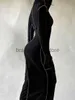 Grundläggande avslappnade klänningar LW Plus Size Dresses Vestid Hooded Collar Line Stitching Bodycon Dress Autumn Winter New Party Dresses For Women Evening Dresses J231013