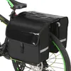 Sac de coffre de vélo étanche VTT bagages de vélo de route Double sacoche à l'arrière support de vélo support de siège arrière MX200717 237S