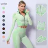 Yoga Outfit 23 Nähte Sets Weibliche Sport Gym Anzüge Tragen Laufende Kleidung Fitness Anzug Langarm Kleidung 231012