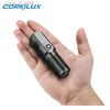 Flashlights Torches CORKILUX Mini LED Flashlight High Lumens Zoomable Rechargeable Pocket EDC Tactical Flashlights for Emergency Camping Dog Walking YQ231013