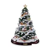 Décorations de Noël Décorations de Noël Arbre Bonhomme de neige Père Noël Rotation Scpture Train Fenêtre Autocollants PVC 20 30CmChristmas Home Dhrcv