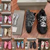 Tasarımcı Track 3 Spor Sakinleri Erkek Kadın Platform Ayakkabı Üçlü S Vintage Deri Eğitmeni Naylon Baskılı Lüks Ayakkabı