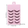 رموش كاذبة إكسسوارات مكياج العين 5 أزواج مجموعة COS CROSS كاذبة الرموش Lash Extension 3D Bunch اليابانية Fairy Devil Cosplay أزواج 231012