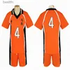 Costume à thème Haikyuu !! Haikyuu T-Shirt short Hinata Shoyo Cosplay Come Karasuno vêtements de sport uniforme de lycée fête de noël l231013