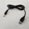 5V USB 2.0 Tip A ila DC 5.5 2.1mm Güç Şarj Cihazı Veri Uzatma Kablosu Kabl Kablosu Siyah 70cm
