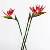 Dekorative Blumen, künstlicher Paradiesvogel, Gummi-Strelitzia, 81,3 cm lange Stielblume, 3 Stück, geeignet für DIY-Heimdekoration, Party-Thema