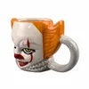 Canecas Halloween Cerâmica Café Cerveja Caneca Colorido Palhaço Horror Presente Criativo 550ml Chá Leite Água Copo Grande Capacidade Drinkware 231013