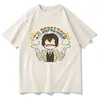 Erkek Tişörtleri Karikatür Bungo Sokak Köpekleri Dazai T-Shirts Erkek/Kadın Anime Tshirt Yumuşak Tees Yaz Günlük Tees-Shirt Pamuk Y2K Giysileri