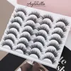 Falska ögonfransar Ayrmilla Natural 51014Prairs Dramatiska 3D -mink Lashes Tjock Fake Eyelash Extension Faux Cils Makeup Maquiagem 231012