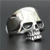 5pcs New Popular Cool Skull Ring 316L Stainless Steel Man Boy Fashion Personal Design Ghost Skull Ring235K